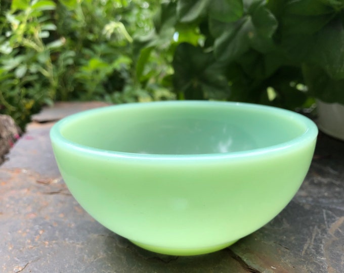 Fire King Blue Jadeite Restaurant Ware Cereal Bowl Fire King Etsy