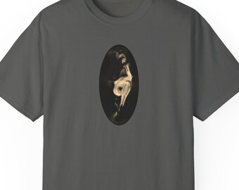 Abstract Nude Art T-Shirt Gift Black White Female Figure Artwork Unisex Style Top
