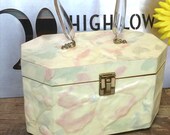 Borsa borsetta a vintage pastello Lucite Annie Laurie Palm Beach Box