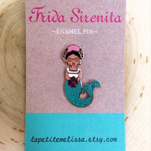 Frida Sirenita Enamel Pin image 2
