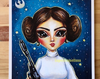 Impression d'art princesse rebelle - par Melissa Victoria Nebrida