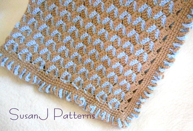 Ric Rac Baby Afghan Crochet Pattern PDF Etsy UK