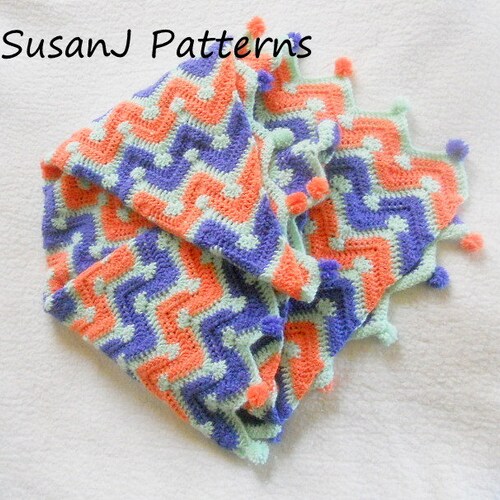 Ric Rac Baby Afghan Crochet Pattern PDF Etsy UK
