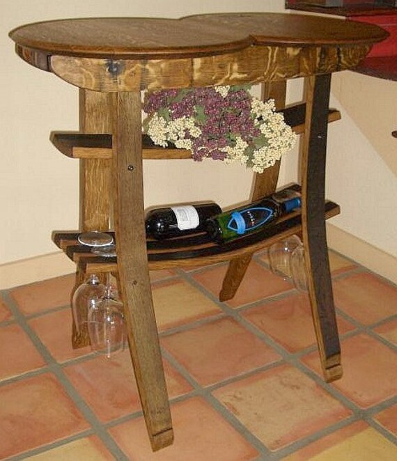 Items similar to Wine Barrel Tasting Table on Etsy