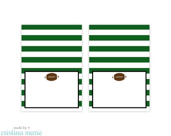 INSTANT DOWNLOAD, football party, table tents, printable table tents