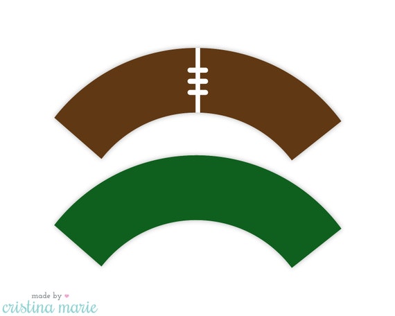 INSTANT DOWNLOAD, football party, cupcake wrappers, printable cupcake wrappers Il_570xn