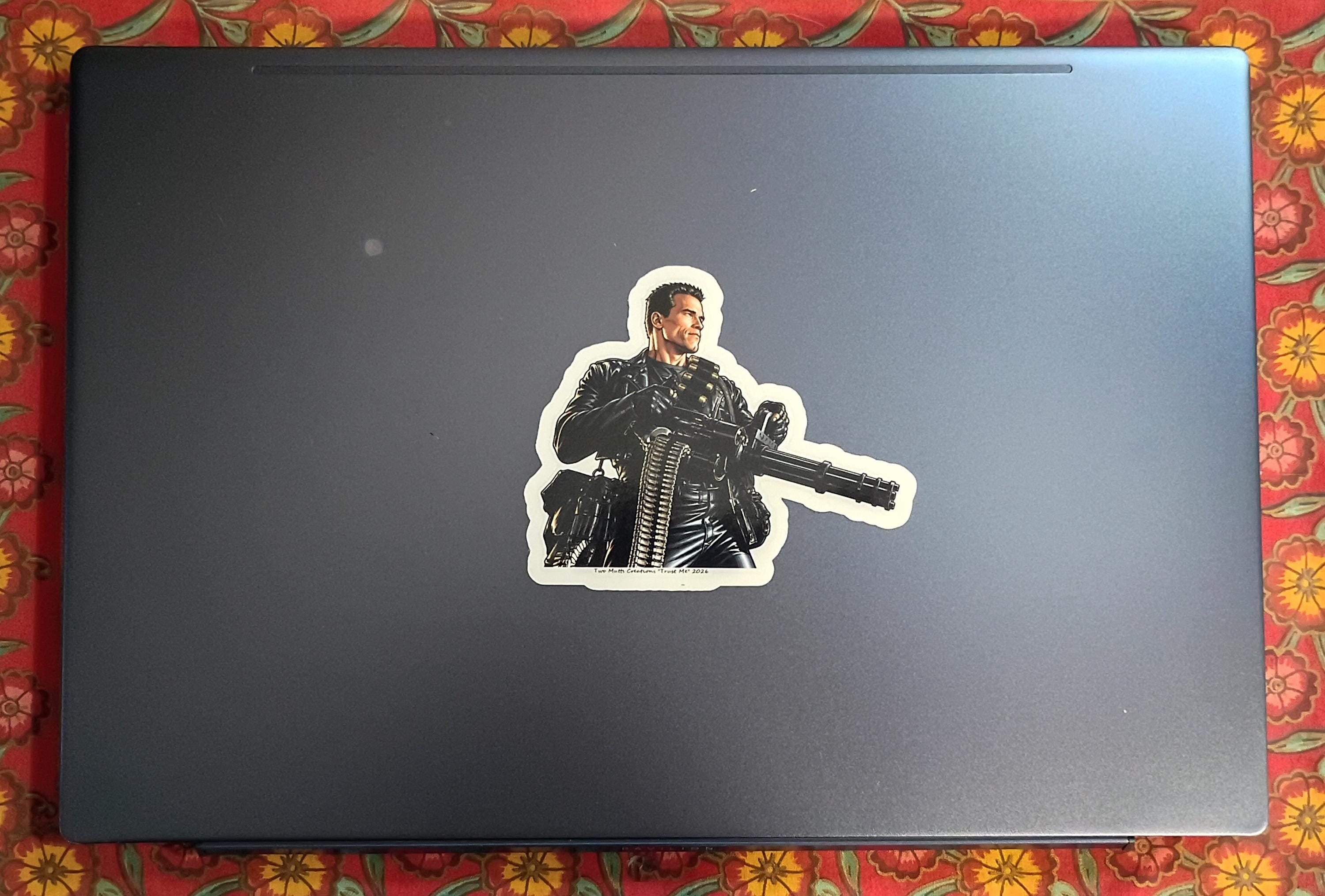 Terminator Retro Sticker, Waterproof Vinyl Decal (5.5