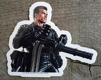 Terminator Retro Sticker, Waterproof Vinyl Sticker