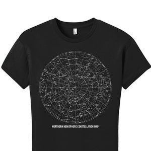 Sternbild Shirt Sternbild T Shirt Wissenschaft Shirt Astronomie Shirt Weltraum Shirt Damen Wissenschaft TShirt Sterne TShirt Sterne Shirt Karte