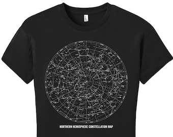 Sternbild Shirt Sternbild T Shirt Wissenschaft Shirt Astronomie Shirt Weltraum Shirt Damen Wissenschaft TShirt Sterne TShirt Sterne Shirt Karte