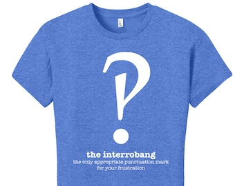 Librarian Gifts Funny Interrobang Grammar Shirt Punctuation Shirt English Teacher Women's Grammar Shirt Gifts for Teachers Typography Tshirt
