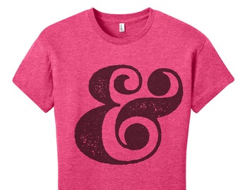 Ampersand TShirt English Teacher Mens Grammar Shirt Gifts for Teachers Cool Funny T Shirt Womens Shirt Typography Tshirt Nerdy Gift