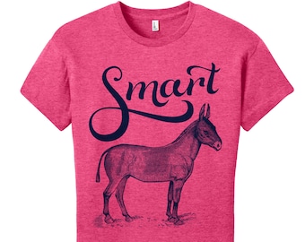 Smart Ass Shirt Sarcastic Shirt Funny Womens Shirts Hipster Unique Womens Shirts Gifts Ass Donkey Shirt Nerdy Funny TShirt Typography Shirt