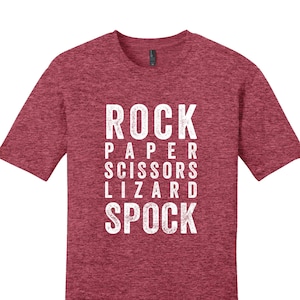 Rock Paper Scissors Lizard Spock Shirt Spock T-Shirt Funny Nerdy Shirt Geeky Shirt Nerdy Christmas Gifts Funny Nerd TShirt Funny Mens TShirt
