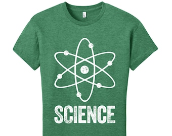 Women's Science Shirt Bohr Model Geeky Shirt Nerdy T-Shirt Science Geekery Gifts for Teachers Gift Funny Tshirts Typography Tshirt