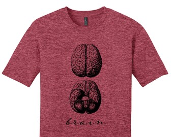 Brain Shirt Vintage Anatomy T-Shirt Anatomy Shirt Science Shirt Biology Shirt Graduation Medical School Gift Science Unique Mens Shirts Mens