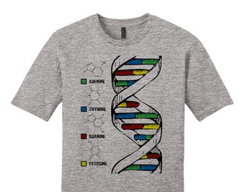 Science Shirt Science Teacher Gift for Teachers Science TShirt Biology Shirt Chemistry Shirt DNA Double Helix Colorful Shirt Graduation Gift