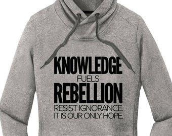 Comfy Sweatshirt, A Woman's Place is in the Resistance, Womens Hoodies, Resistance Shirt