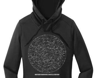 Constellation Map Science Hoodie Nerdy Hoodies for Women Science Teacher Gifts for Teachers Nerdy Boyfriend Gifts for Him Comfy Sweatshirt