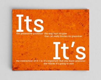 Grammar Funny Print Your and You're Perfect English Gift | Etsy