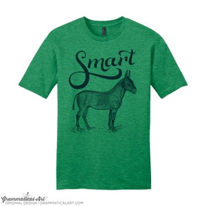 Smart Ass Shirt Sarcastic Shirt Funny Mens Shirts Hipster Unique Mens Shirts Gifts for Men Ass Donkey Shirt Nerdy Funny TShirt Typography image 2
