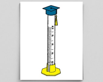 Graduation Gift, Science Graduation Gift, Medical School Graduation, Graduated Cylinder, Chemistry Major