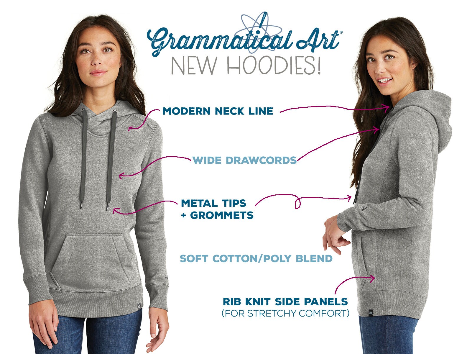 Orion Knit Hoodie Grey Marle // Bloch