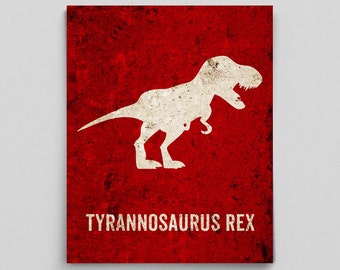 T Rex Print, T Rex Poster, Dinosaur Room Decor, Boys Room Ideas, Girls Rooms Ideas, Tyrannosaurus Rex Print, T Rex Room Decor