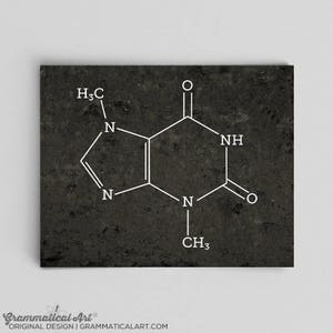Science Poster Chocolate Molecule Chemistry Chocolate Structure Print Geekery Teacher Gifts for Teachers Chocolate Lovers Gifts for Her Him image 1
