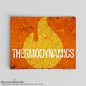 Science Physics Print Thermodynamics Science Gift Teacher Gifts for Teachers Physicist Gifts College Graduation Gifts Nerdy Gift Ideas Him