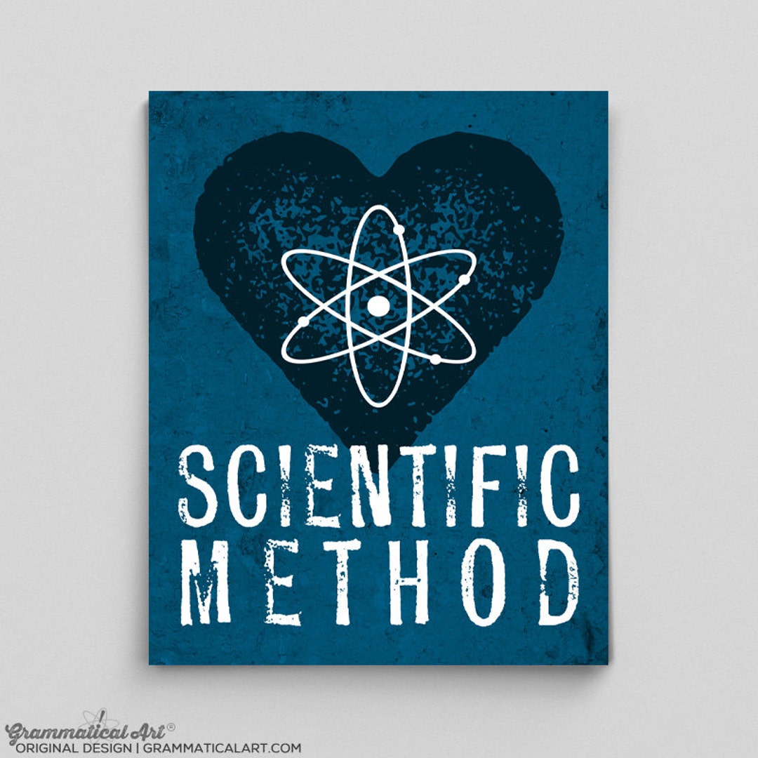 Scientific Method Print Love Science Teacher Gifts for Teachers Science ...