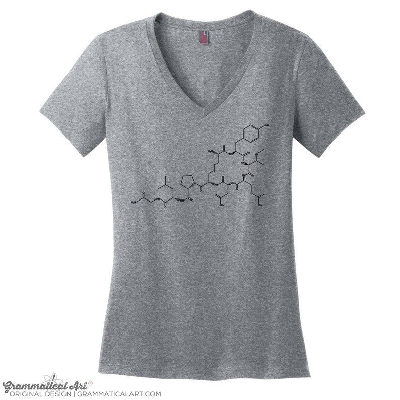 Oxytocin Molecule Shirt Nerdy Couple Gifts for Her Science Shirts for Women Love Molecule Oxytocin Shirts Girlfriend Gifts for Girlfriend image 1