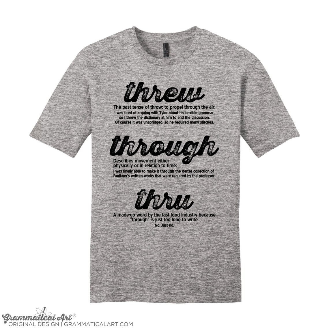 Threw Through Thru Grammar Gifts for Teachers Gifts Grammar Etsy