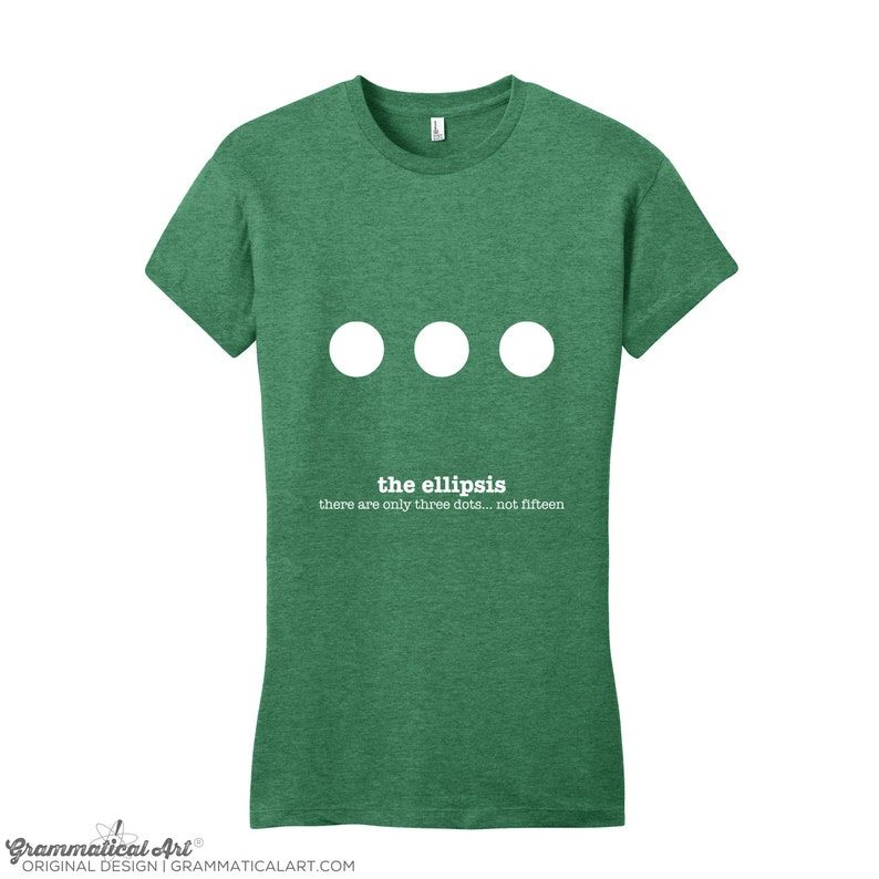 Ellipsis Punctuation Shirt, English Teacher Shirt, Mens Grammar Shirt, Gifts for Teachers, Mens Shirt Funny image 2