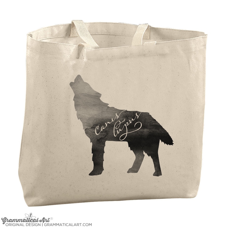 Wolf Tote Bag Student Gifts Bags for Grocery Shopping Etsy