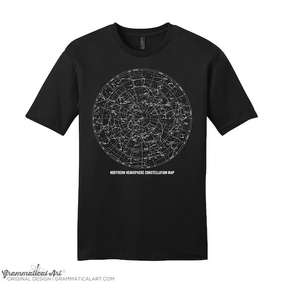Constellation Shirt Constellation Map Science Shirt Astronomy Shirt Outer Space Shirt Unique Mens Science TShirt Stars TShirt Stars Shirt
