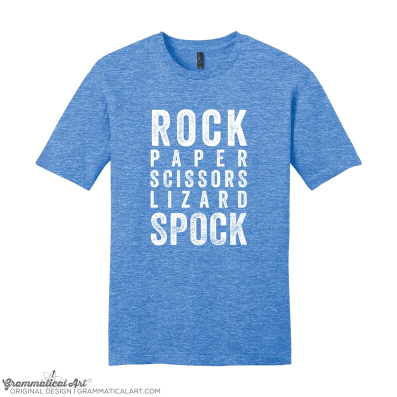 Rock Paper Scissors Lizard Spock Shirt Spock T-Shirt Funny Nerdy Shirt Geeky Shirt Nerdy Christmas Gifts Funny Nerd TShirt Funny Mens TShirt image 2