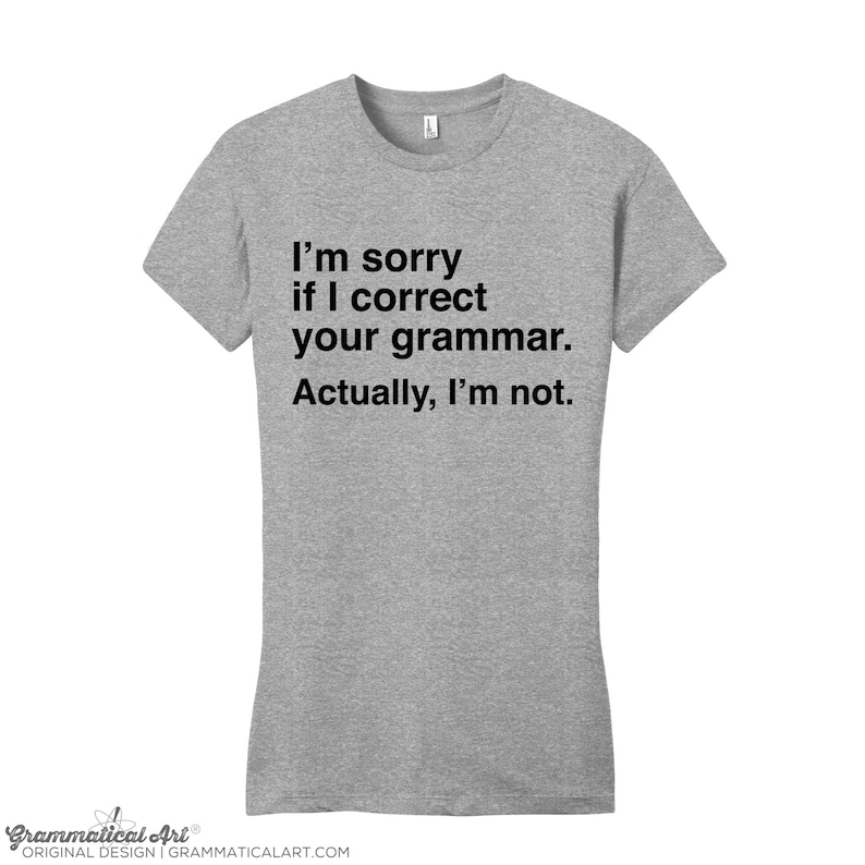 English Teacher Gifts Editor Grammar Shirt Funny Grammar Shirt Etsy