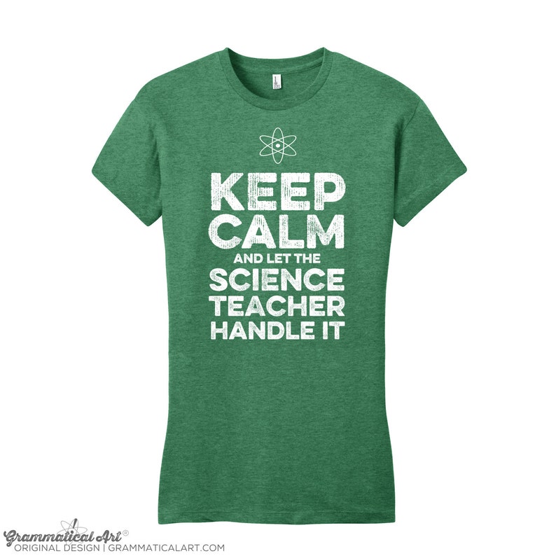 Keep Calm Science Teacher TShirt Back to School Gifts for Teachers Appreciation Gifts Science Shirt Men's Shirt Cool Funny Shirt Navy Blue image 2