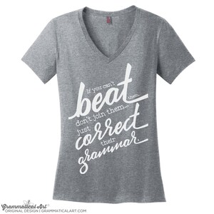 Correct Their Grammar V Neck Tee Nerdy Shirt Womens Shirt Cool Funny T Shirt Editor Shirt Women English Teacher Shirt Teacher Gifts