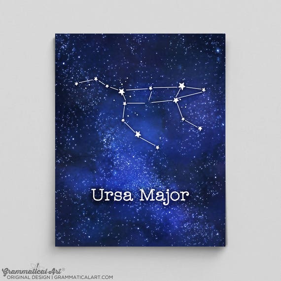 Ursa Minor Constellation Print Ursa Minor Prints Custom Astrology 