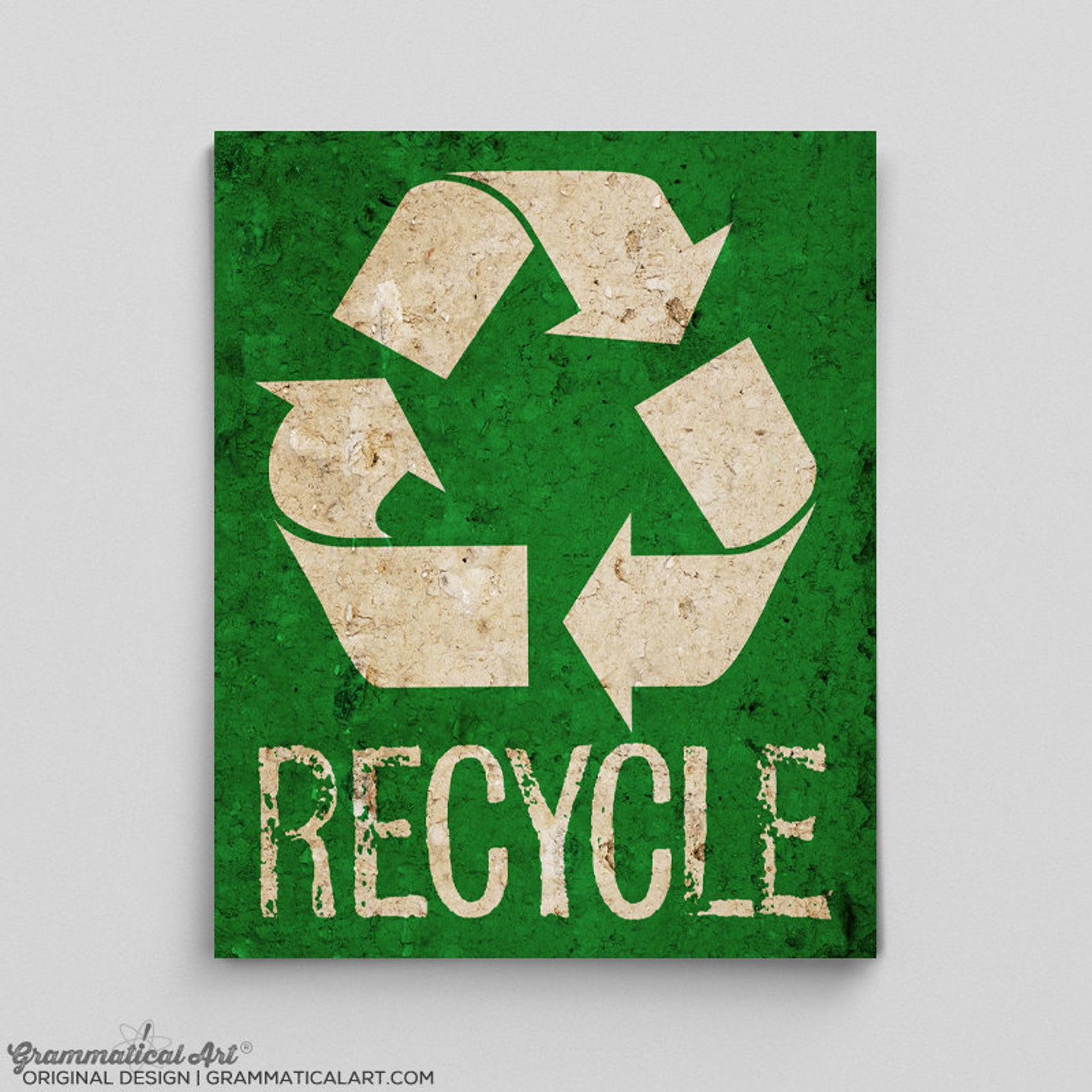 Recycle Print Poster Environmental Sign Science Teacher Gifts Etsy