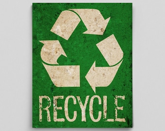 Recycle Print Poster Environmental Sign Science Teacher Gifts for Teachers Science Art Dorm Poster Dorm Decor Save the Environmental Poster