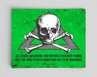 Toxicology Poster Science Poster Paracelsus Quote Forensics Biochemistry Gifts for Teachers Gifts Science Gifts Nerdy Home Decor Gifts Nerdy