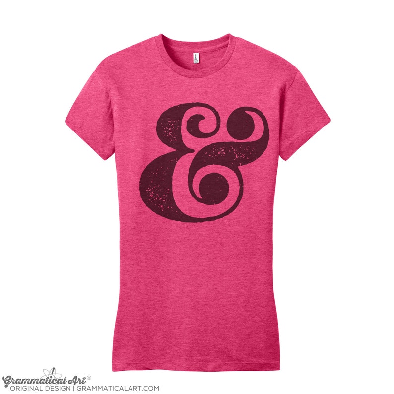 Ampersand TShirt English Teacher Mens Grammar Shirt Gifts for Teachers Cool Funny T Shirt Womens Shirt Typography Tshirt Nerdy Gift image 1