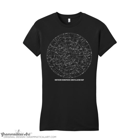 Constellation Shirt Constellation T Shirt Science Shirt Astronomy Shirt Outer Space Shirt Womens Science TShirt Stars TShirt Stars Shirt Map