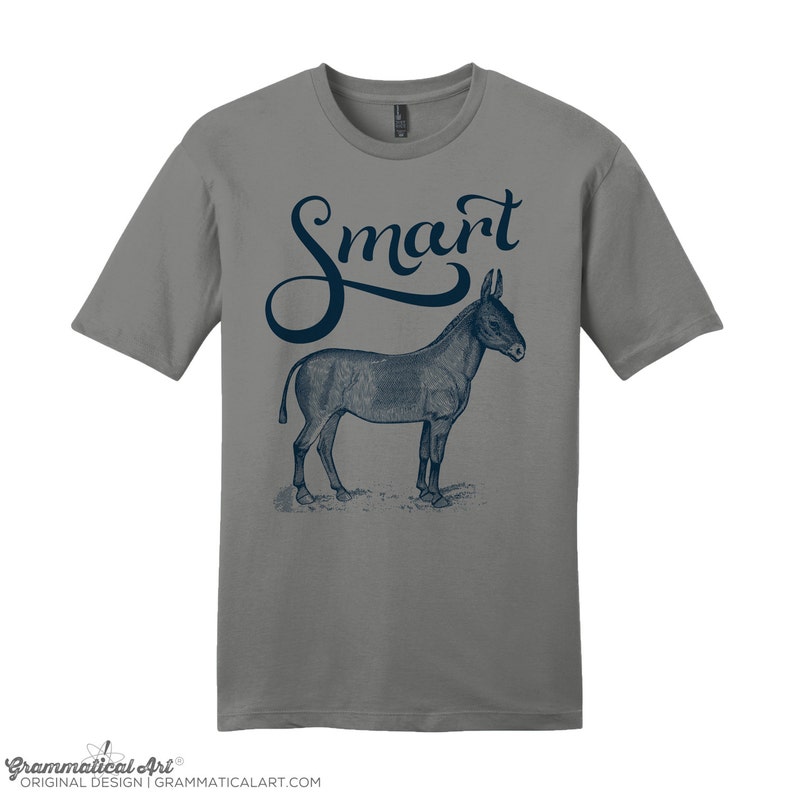 Smart Ass Shirt Sarcastic Shirt Funny Mens Shirts Hipster Unique Mens Shirts Gifts for Men Ass Donkey Shirt Nerdy Funny TShirt Typography image 3