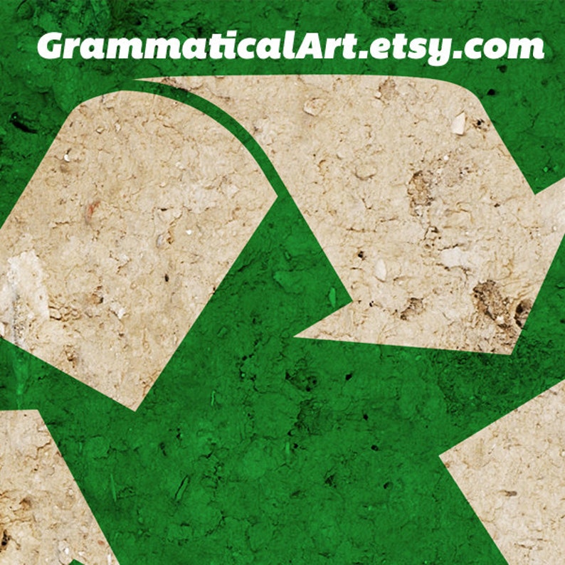 Recycle Print Poster Environmental Sign Science Teacher Gifts Etsy