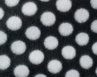 POLKA DOT PRINT POLAR FLEECE FABRIC 60/" WIDTH SOLD BTY 713 Neon Yellow//Black