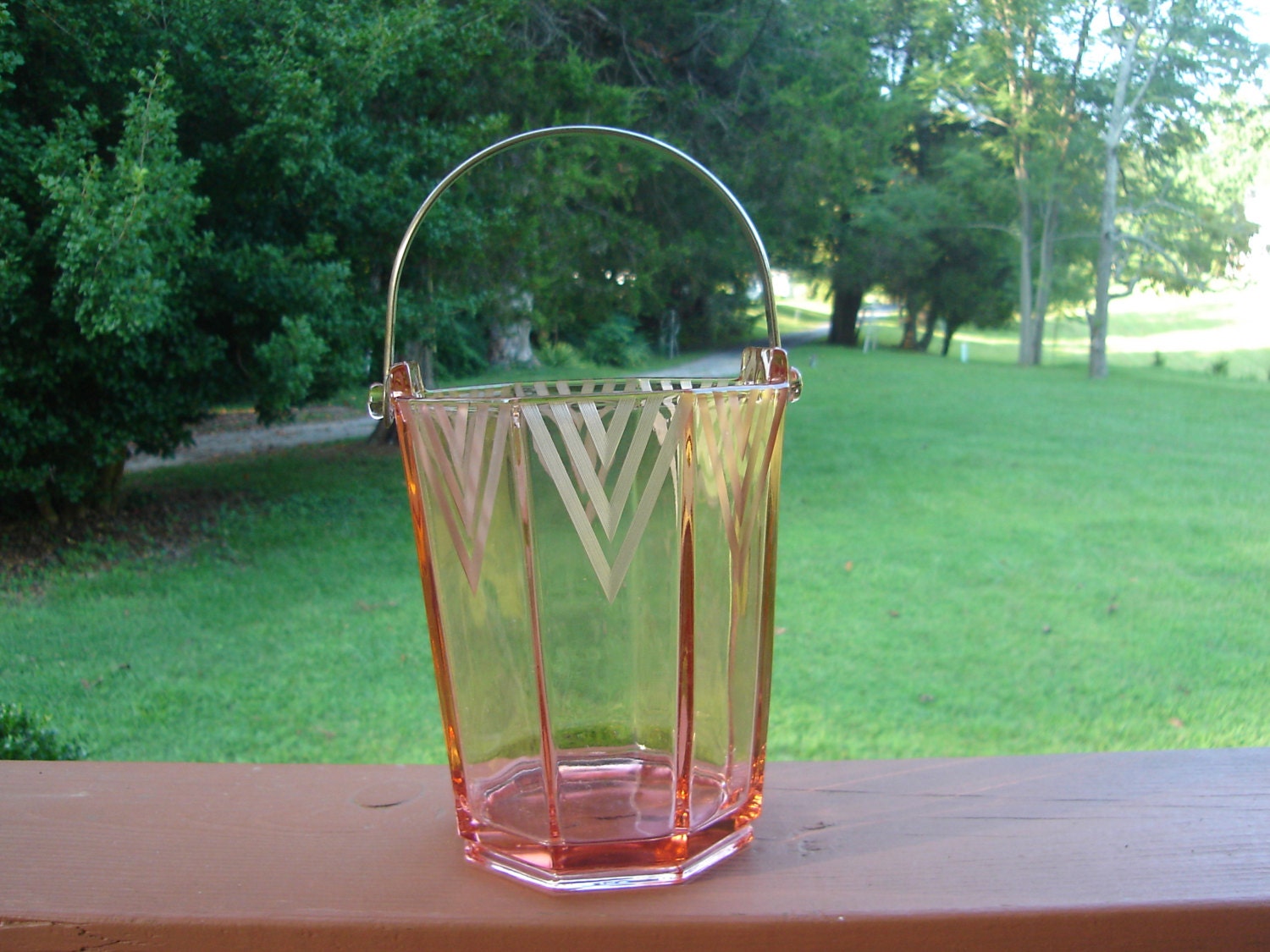 Cubo de hielo era Art Deco diseño de depresión Westmoreland | Etsy